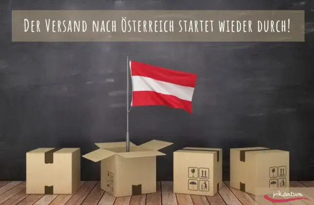 Der Versand nach Österreich startet wieder durch! - Gewürze nach Österreich bestellen | pikantum liefert wieder!