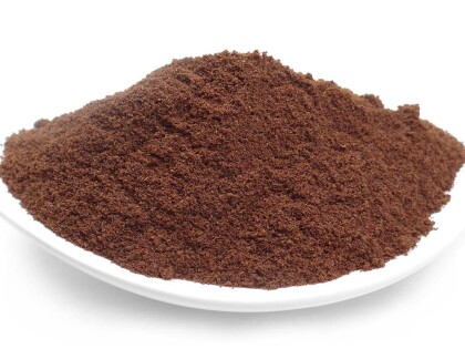 Schale mit Bio Bourbon Vanillepulver