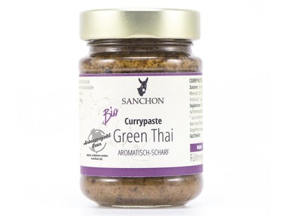 Bio Sanchon Currypaste Green Thai, vegan, 190g