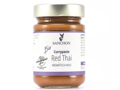 Bio Sanchon Currypaste Red Thai, vegan, 190g