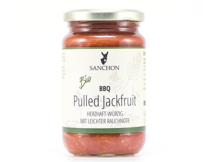 Bio Sanchon BBQ Pulled Jackfruit, vegan, 330ml