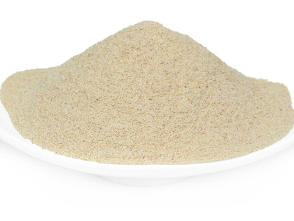 Schale mit getrocknetem Bio Dattelpulver